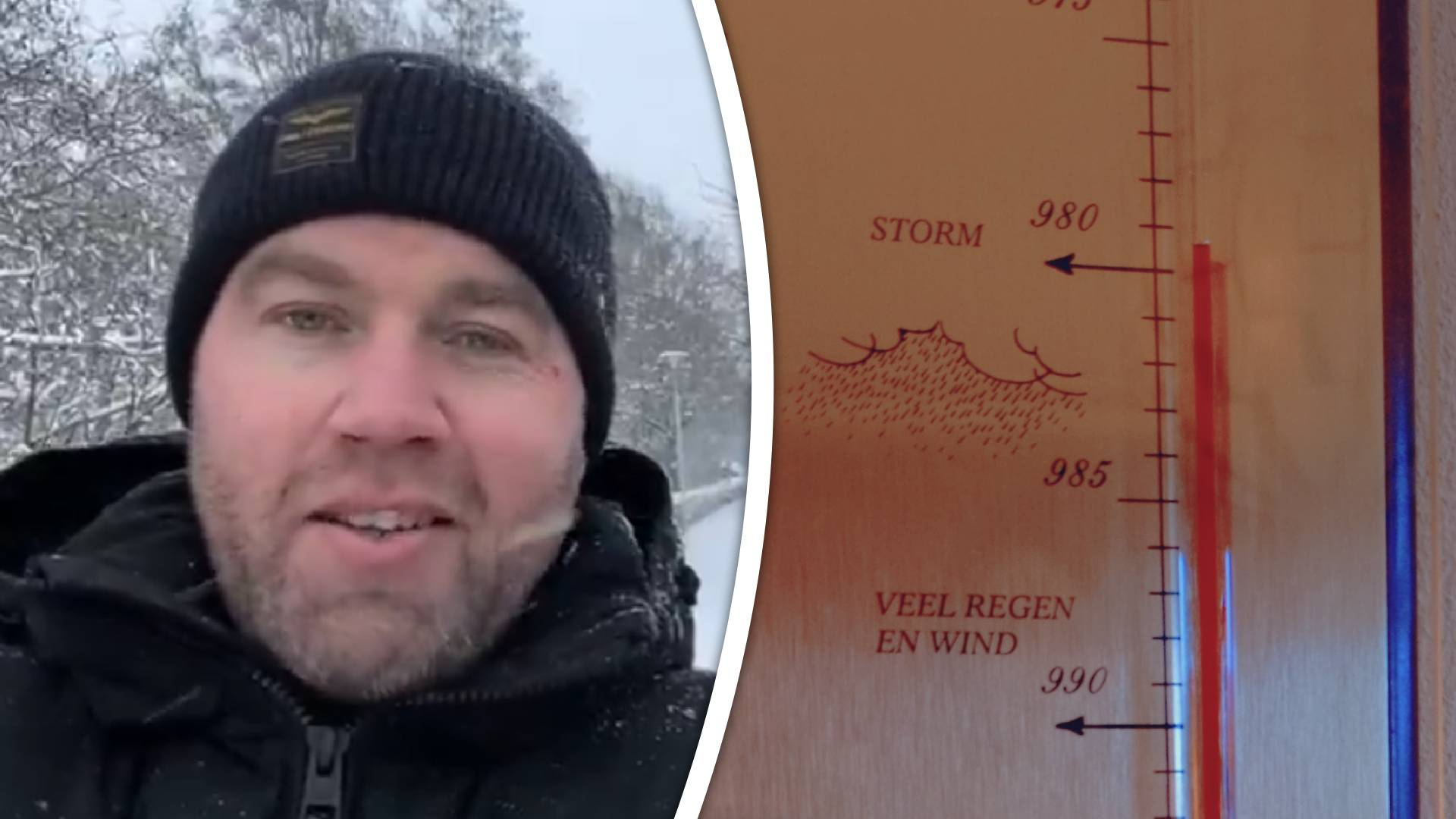 Weerman Stefan voorspelt sneeuw en kou, maar geen storm.