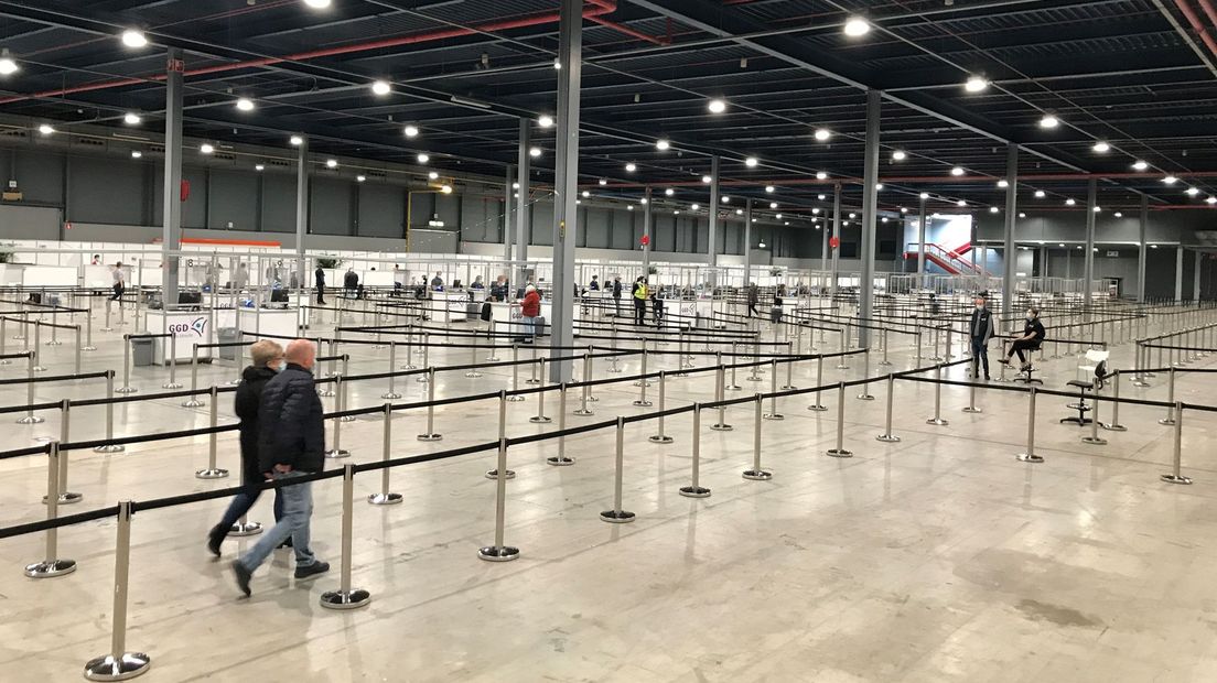 De vaccinatielocatie in de Jaarbeurs in Utrecht. Archief.