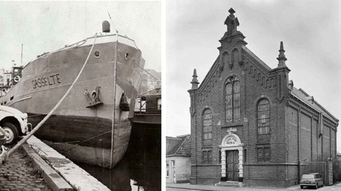 Verdwenen schip of sloop rond synagoge? (Rechten: MS Jura.nl / Rijksdienst voor het Cultureel Erfgoed)