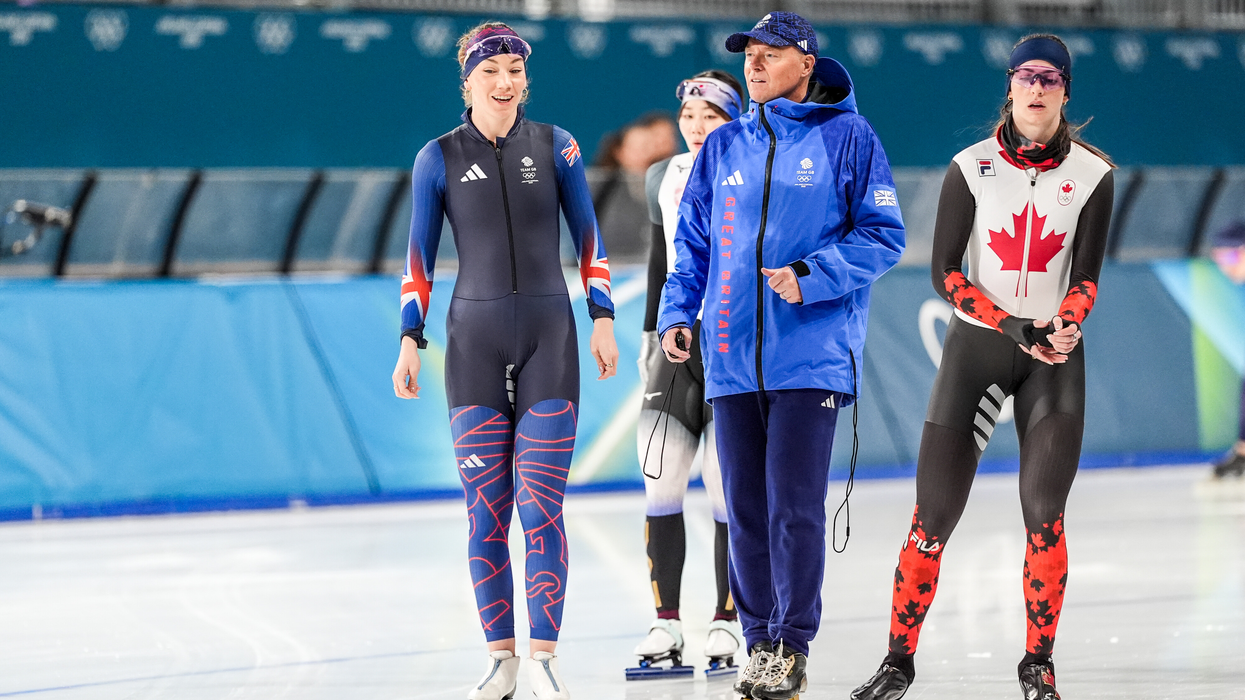 Ellia Smeding mei har coach Bart Schouten