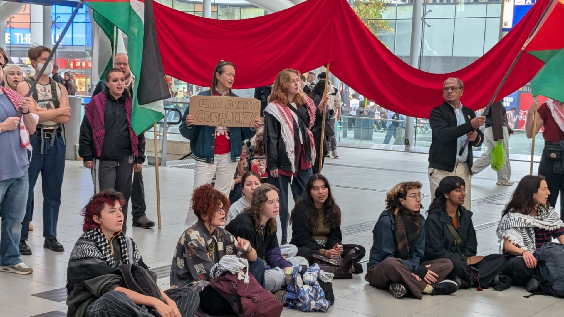 Pro-Palestijnse protesten in grote steden, ook op Utrecht Centraal