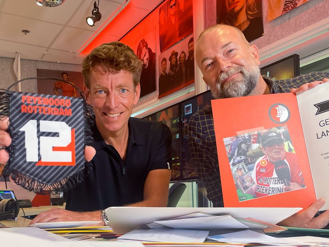 Radio 2-dj's Jan-Willem Roodbeen(L) en Jeroen Kijk in de Vegte(R) kregen veel reactie op hun 'kaartenoproep' voor Hannie