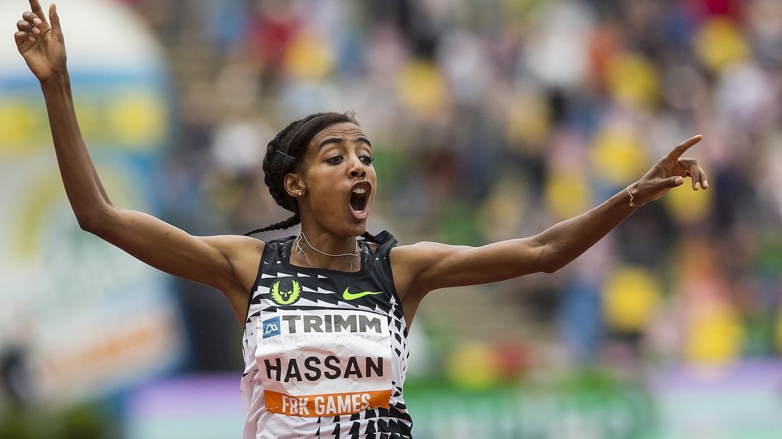 Sifan Hassan loopt nieuw baanrecord op 1500 meter bij FBK Games RTV Oost