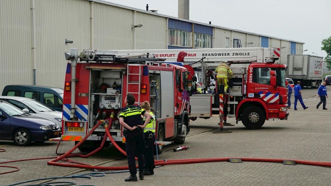 Brand in tapijtfabriek Hasselt