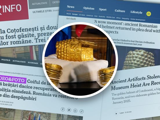 Wereldnieuws na kunstroof: zo reageren buitenlandse media op terugkeer gouden helm
