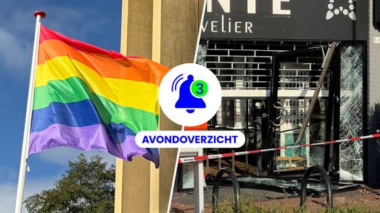 Ravage bij juwelier na ramkraak, vervroegde inspectie bij bruggen en honderden regenboogvlaggen gehesen op zaterdag 10 oktober