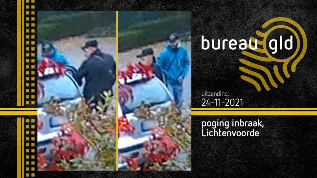 Deze inbrekers werden verrast.