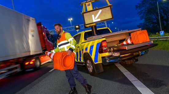 Megafile na botsing met meerdere voertuigen