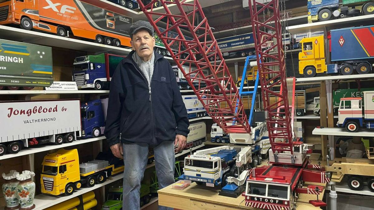 Uit de hand gelopen hobby: Valthermonder Klaas Wieringh (83) bouwde honderden modelvrachtwagens