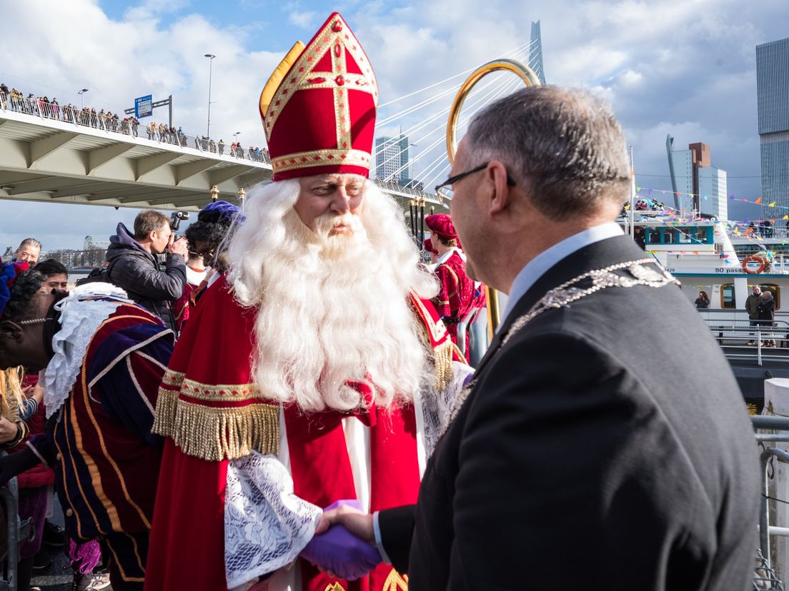 Burgemeester Aboutaleb bij Sinterklaasintocht