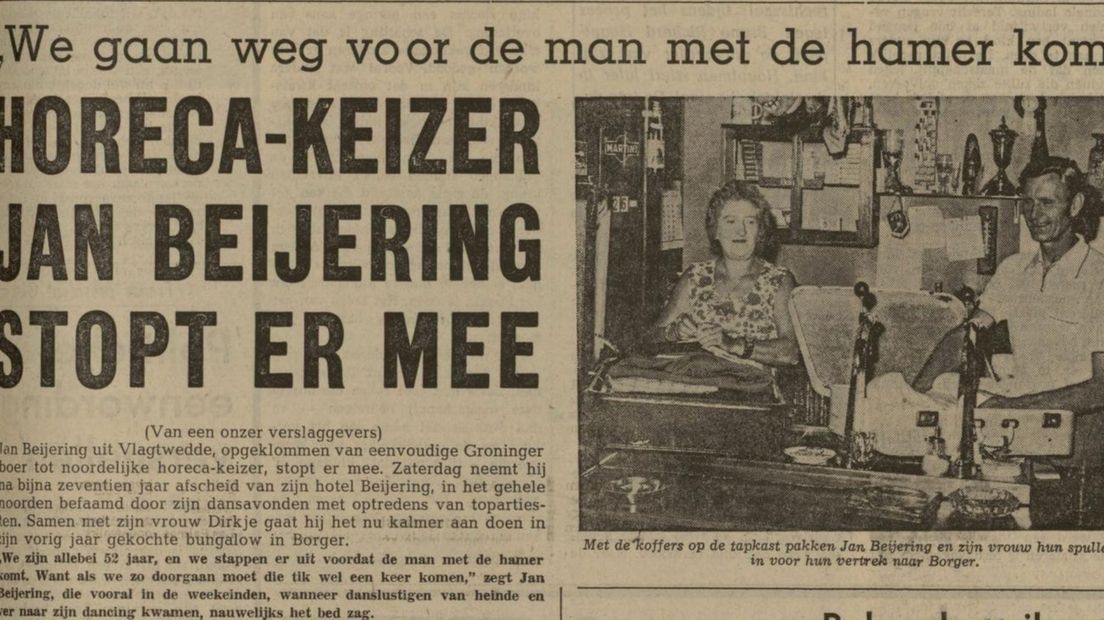 De krant schreef in 1974 dat Beijering ermee stopte