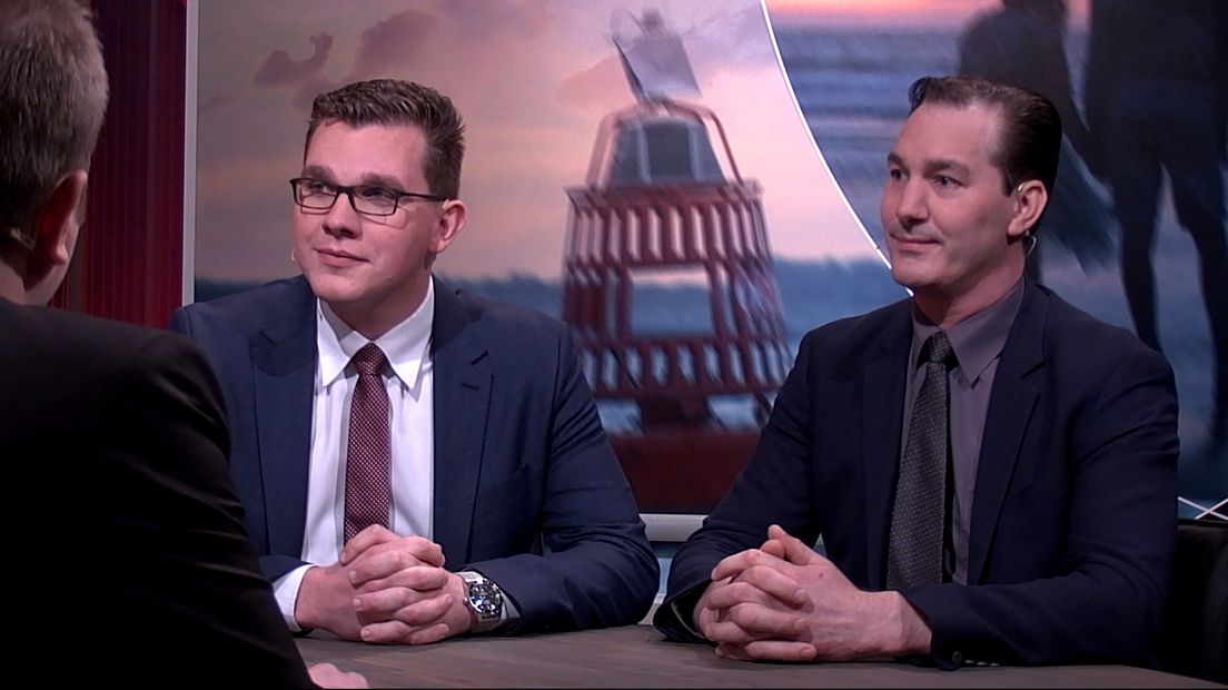 Vincent Bosch (l) en Patrick van der Hoeff (r) keerden zich tegen Peter van Dijk