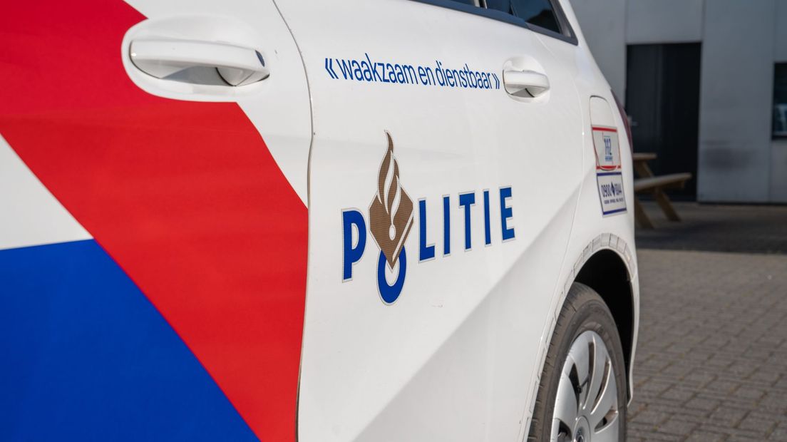 Een politieauto (Rechten: RTV Drenthe / Kim Stellingwerf)