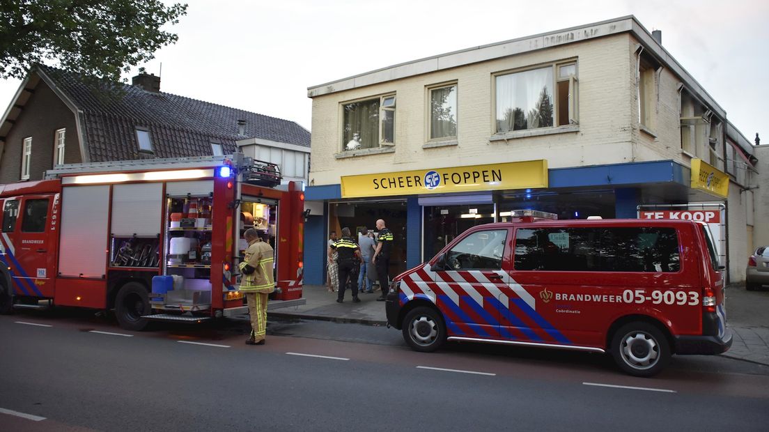 Brand in woning boven winkel Vriezenveen