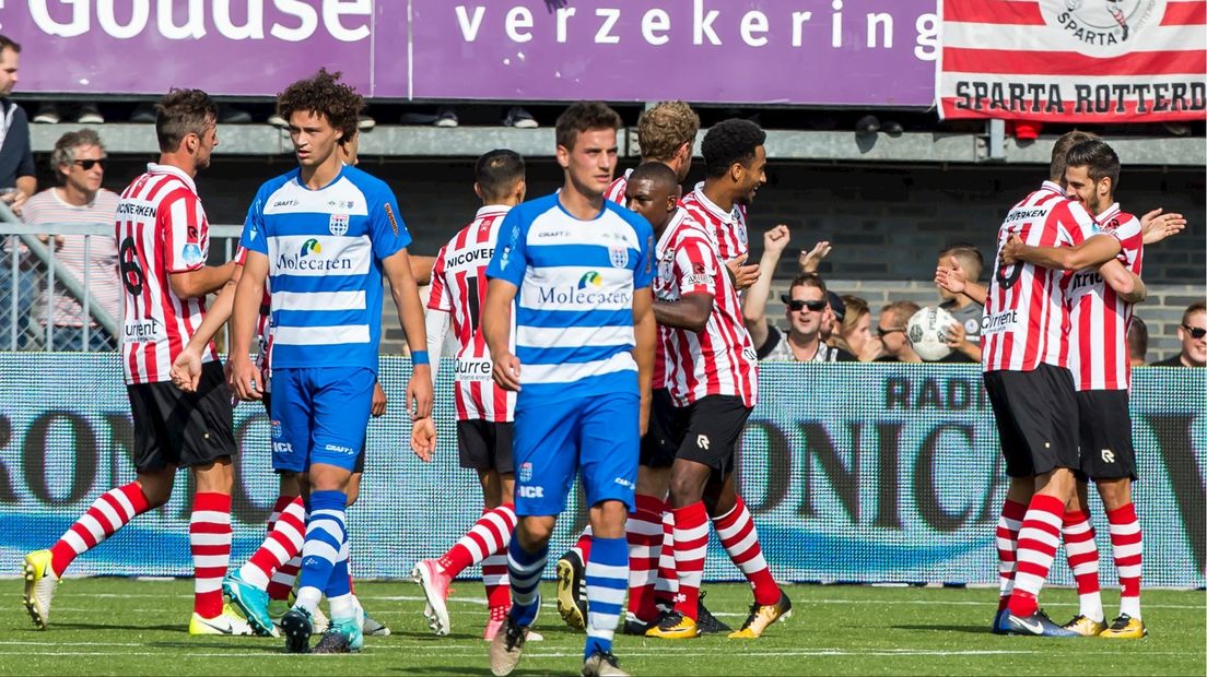 Balende gezichten bij PEC Zwolle na de 1-1