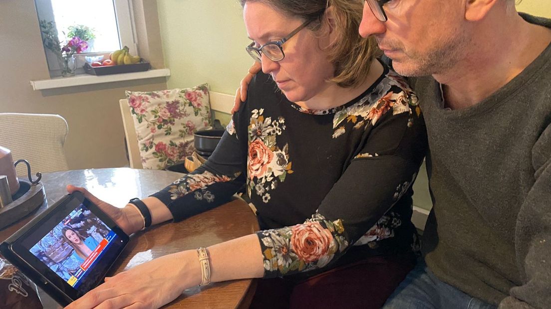 Dianne en haar man vorige week nog samen in Oekraïne waar ze het nieuws op de voet volgden