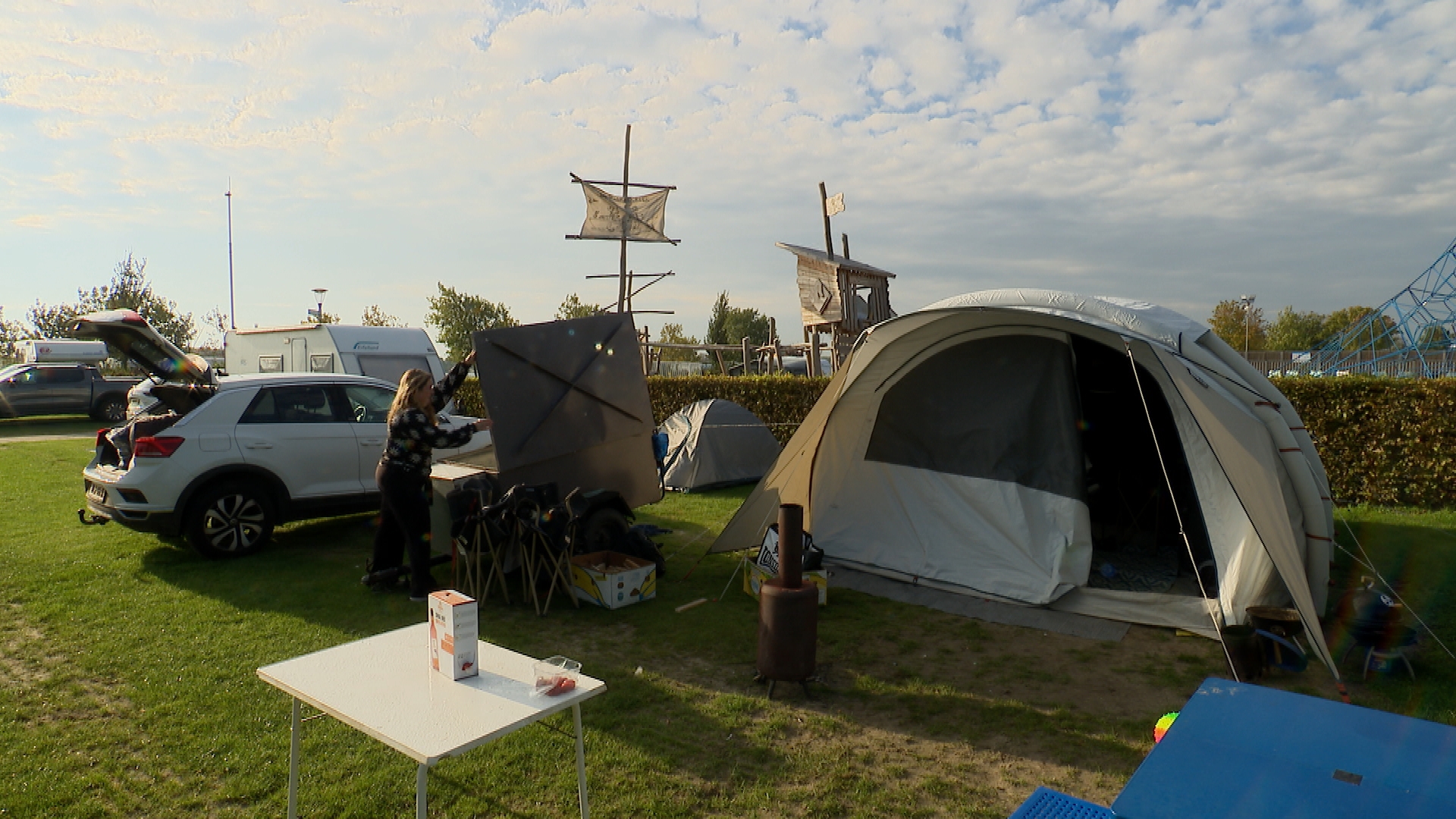 Klappertanden op de camping: 'Het was koud vannacht. Heel koud'