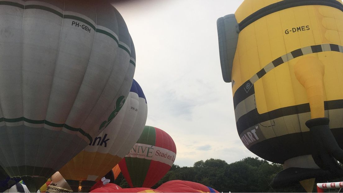 Perfecte weersomstandigheden tijdens 1e avond editie 2017 Twente Ballooning