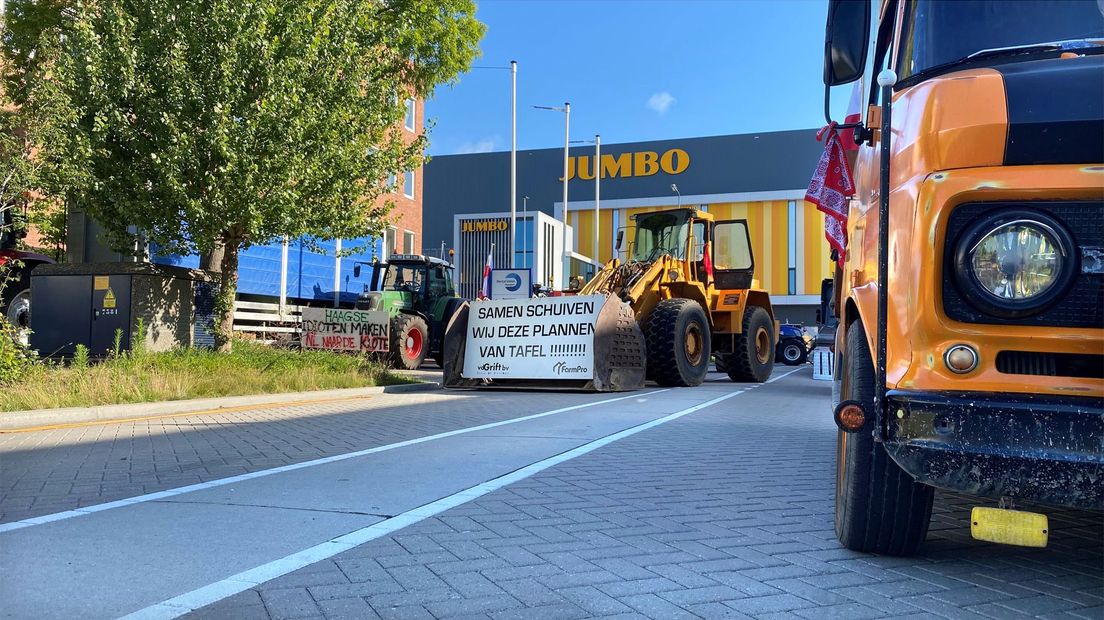 Blokkade in Nieuwegein.