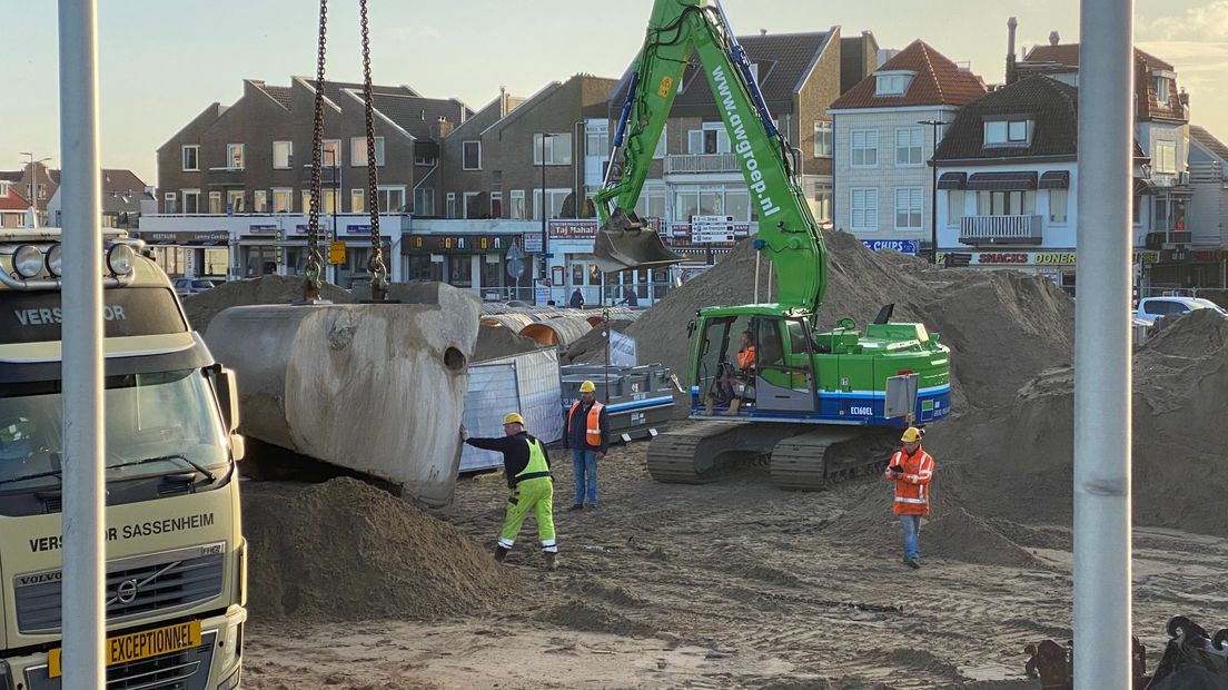 Twee stukken van de Atlantikwall verplaatst