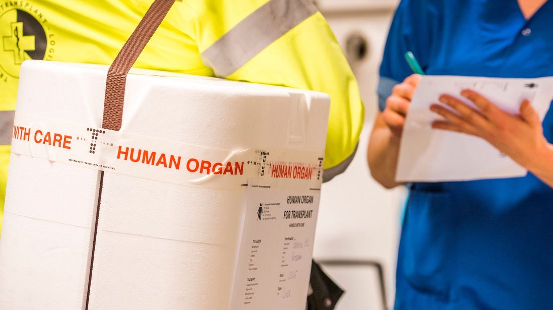 Orgaan wordt afgeleverd in het ziekenhuis