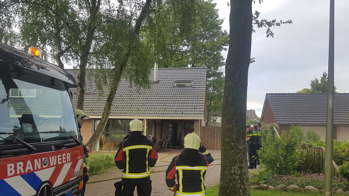 Brand in woning Gasteren