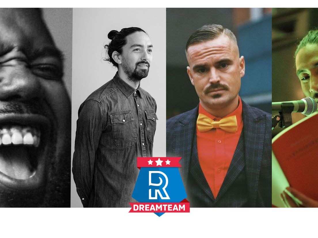 Uriah Arnhem, Stein Fluijt, Jordy Dijkshoorn en Miguel Santos