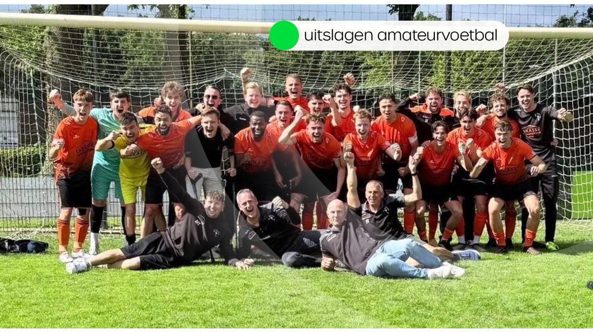Uitslagen amateurvoetbal zaterdag 13 juni