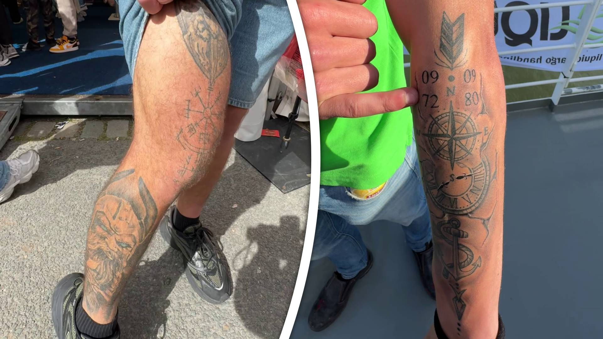 Op de Wereldhavendagen laten havenwerkers en zeevarenden trots hun tatoeages zien