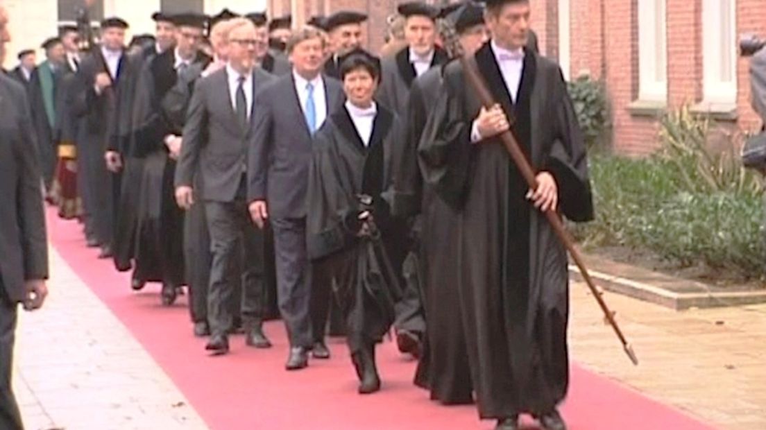 Koningin Beatrix in Enschede