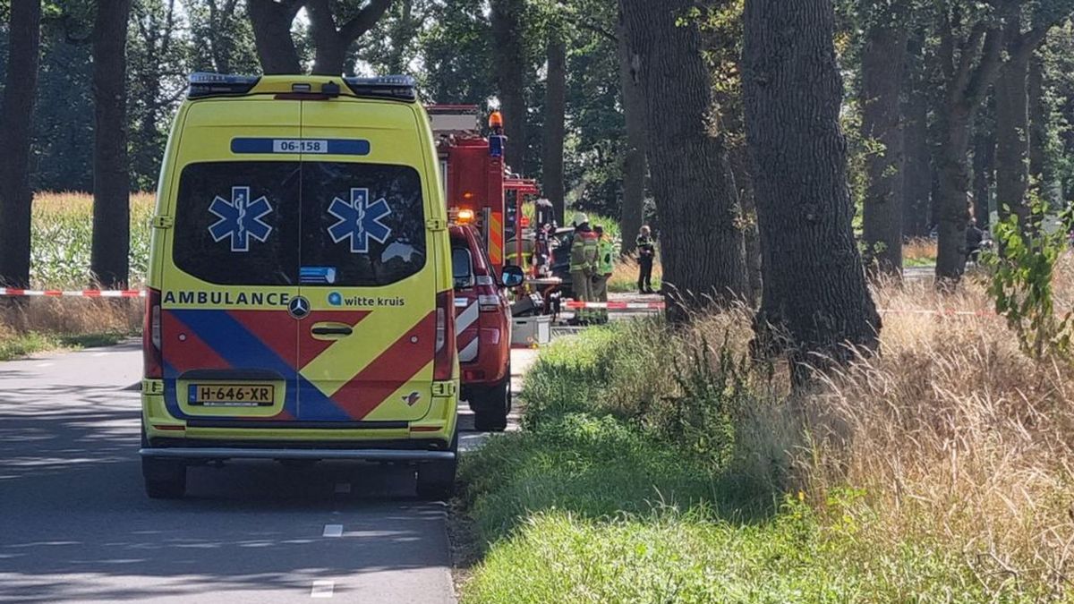Auto botst tegen boom in Vragender, vrouw komt om