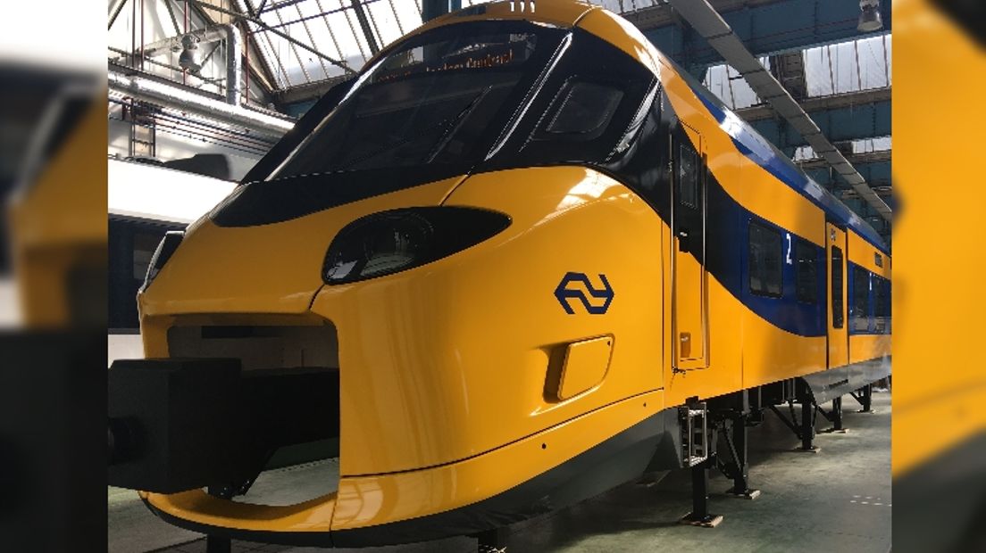 De intercity die 200 km per uur kan wordt momenteel gebouwd (afbeelding: NS)