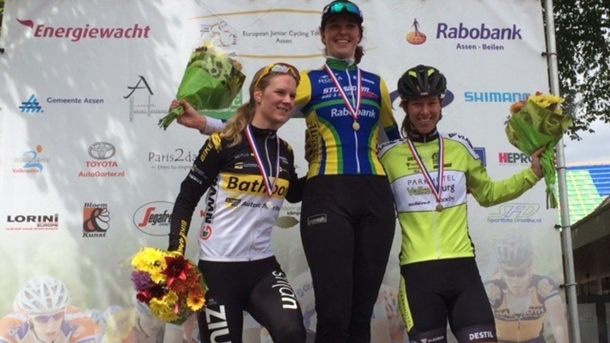 Derde plaats voor wielrenster Janneke Ensing: M'n ketting vloog eraf in de sprint