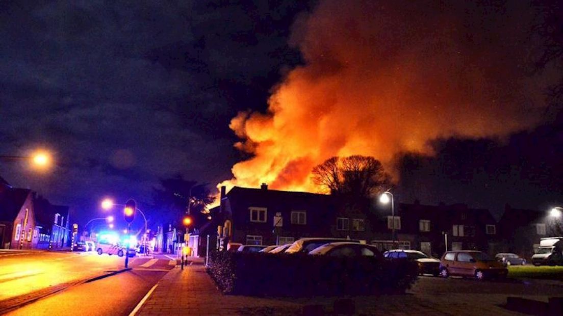 Grote brand in Almelo