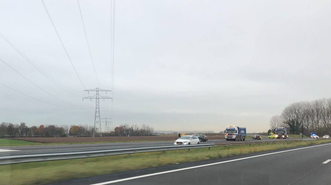 Ongeluk A58 bij Heinkenszand