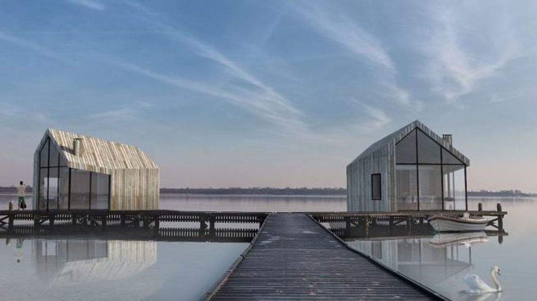 De slaapstrandhuisjes op Villapark de Paardekreek