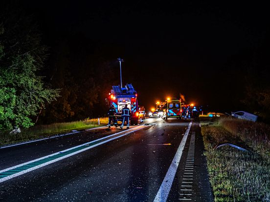 Drie gewonden bij ongeval op N381 bij Witteveen