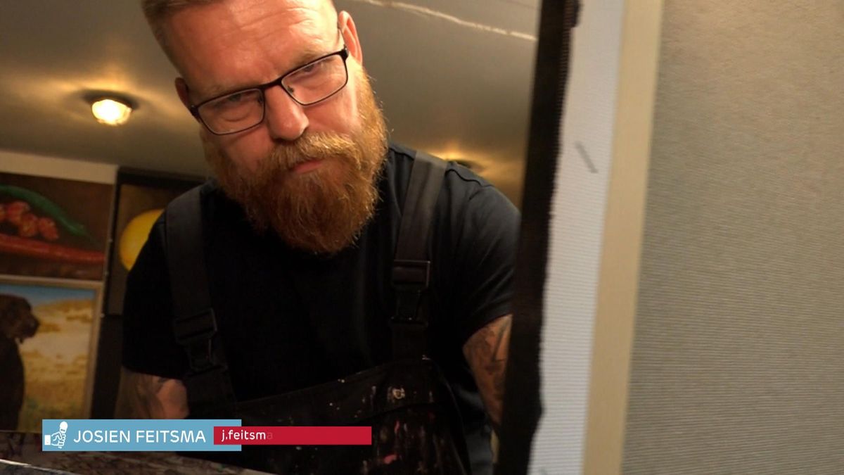 Voormalig zakenman Willem Vos nu fulltime schilder
