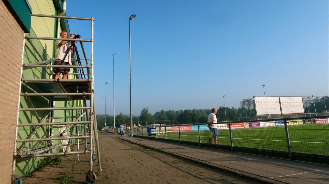 David op de 'kleine' steiger bij Oliveo