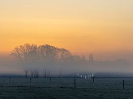 Dichte mist in delen van Drenthe: kans op verkeershinder