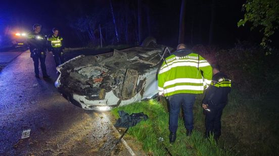 Twee gewonden bij eenzijdig ongeval