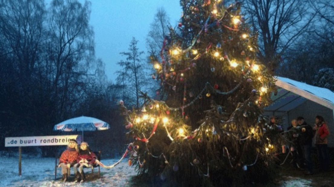Kerstboom in Westerbork