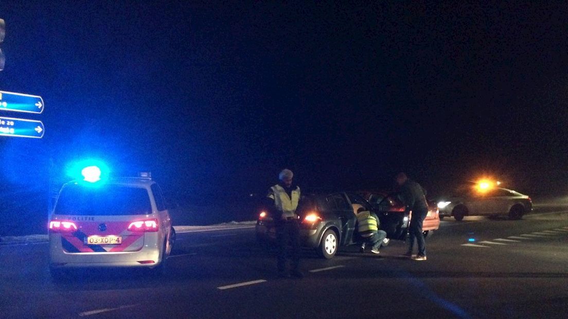 Aanrijding op de dijk in Olst