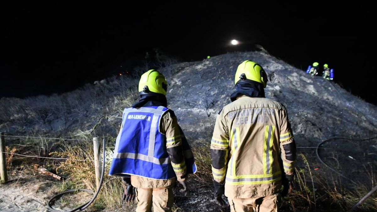 Duingebied net zo groot als drie voetbalvelden afgebrand bij Groot Valkenisse