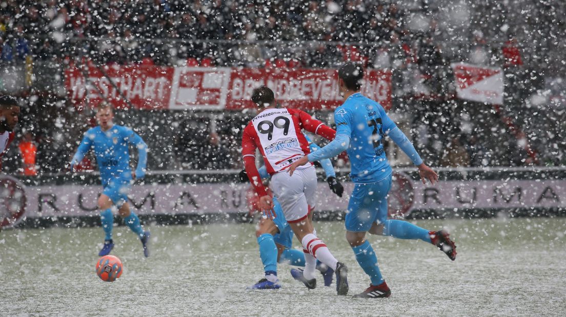 Sven Braken bezorgde FC Emmen als invaller een punt tegen Heracles