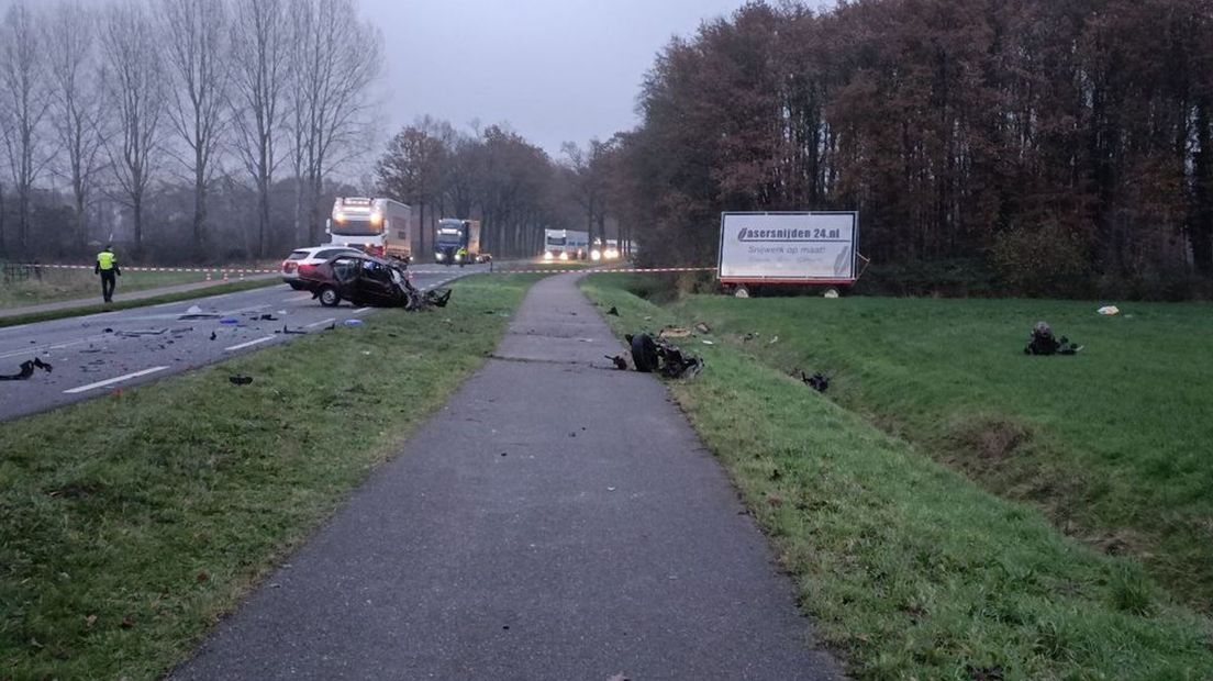 De weg zit voorlopig dicht.