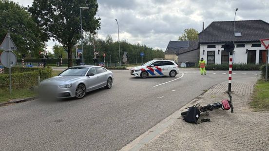 Fatbiker komt ten val na voorrangsfout