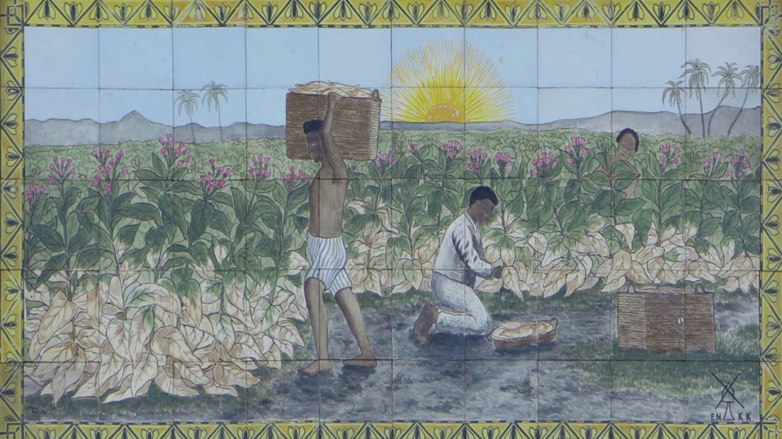Sporen van slavernij: gevelversiering in Kampen van tabaksplantage
