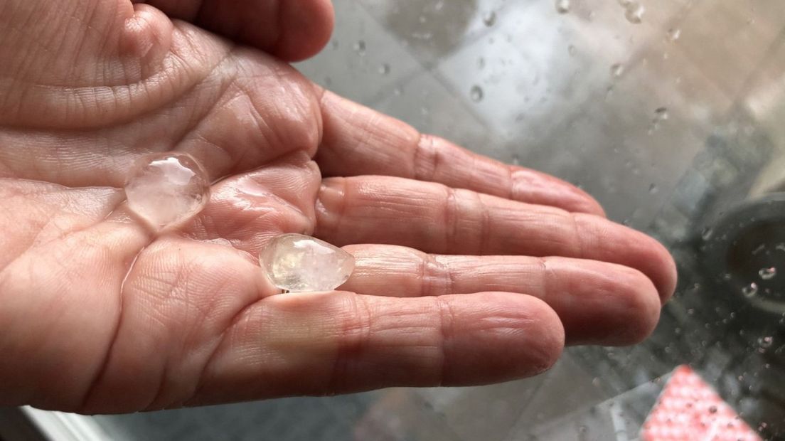 Hagel in Zevenhuizen