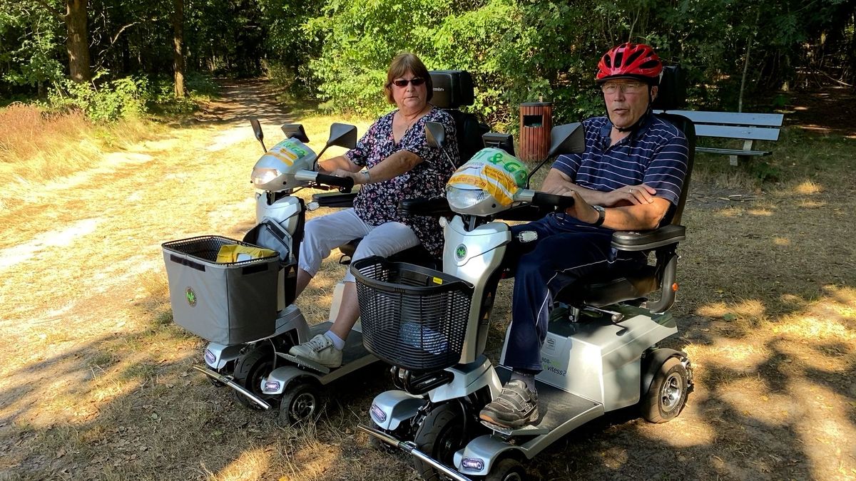 Off-road scootmobielroute in Leersum nu ook geschikt voor stelletjes: 'Heel leuk om dit samen te doe